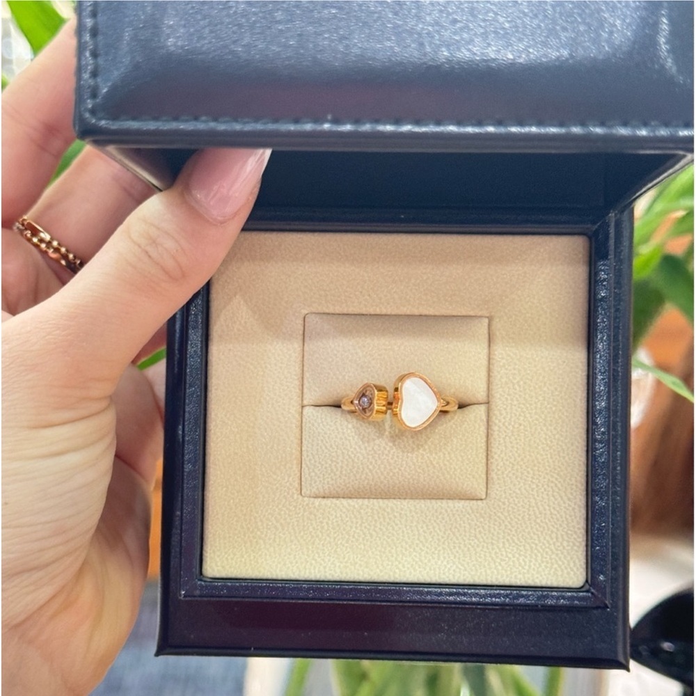 AUTHENTIC CHOPARD RING HAPPY HEARTS